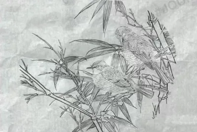 白描花鸟