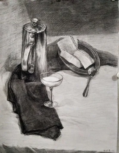 素描静物